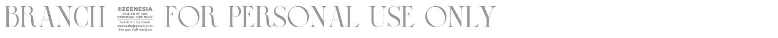 Branch font preview